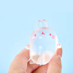 Molang Clear Mochi Squishy Figure Fidget Toy