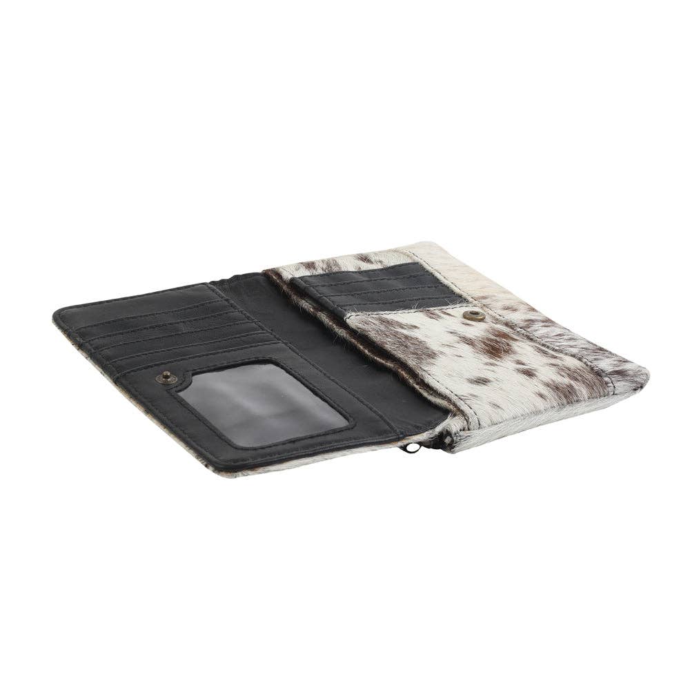 Myra Bag - COOKIE CRUNCH LEATHER AND HAIRON WALLET