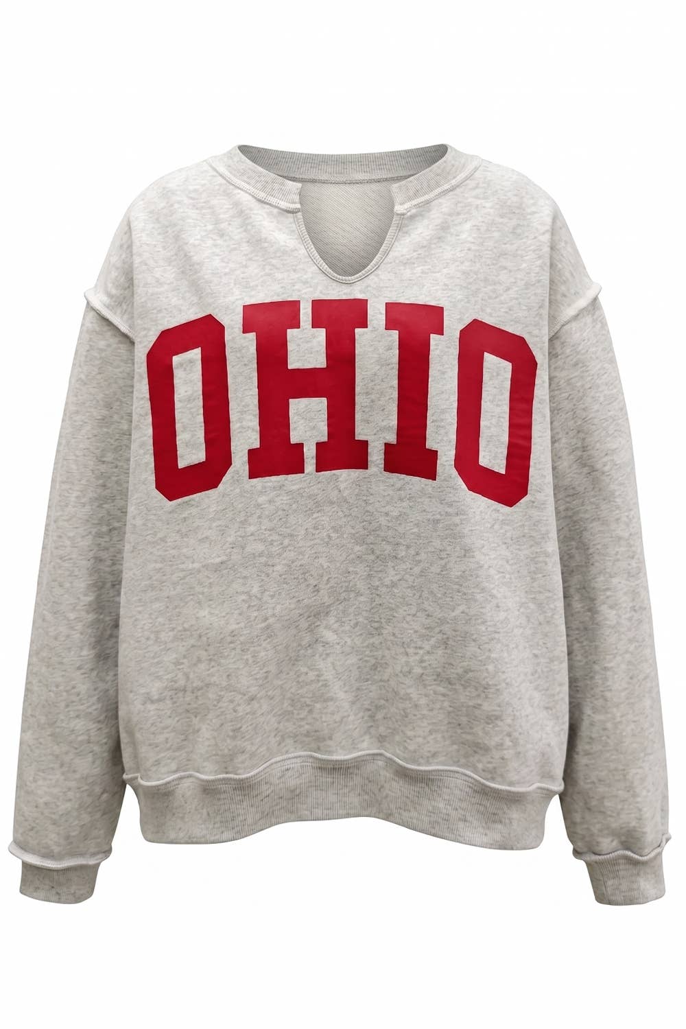 Reversible 'OHIO / OH' Split-Neck Sweatshirt