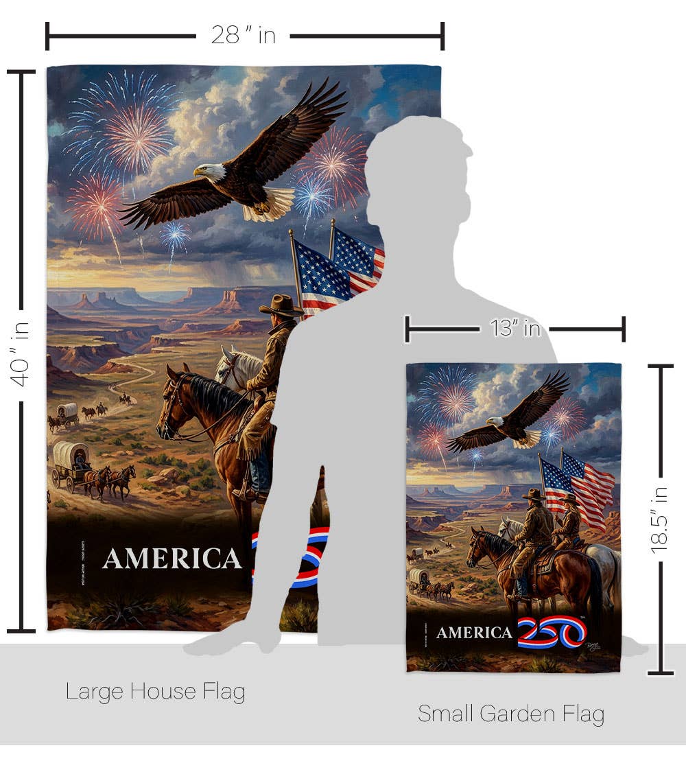 Two Group Flag Co - America 250 Flag Frontier Spirit USA 250th Home Decor