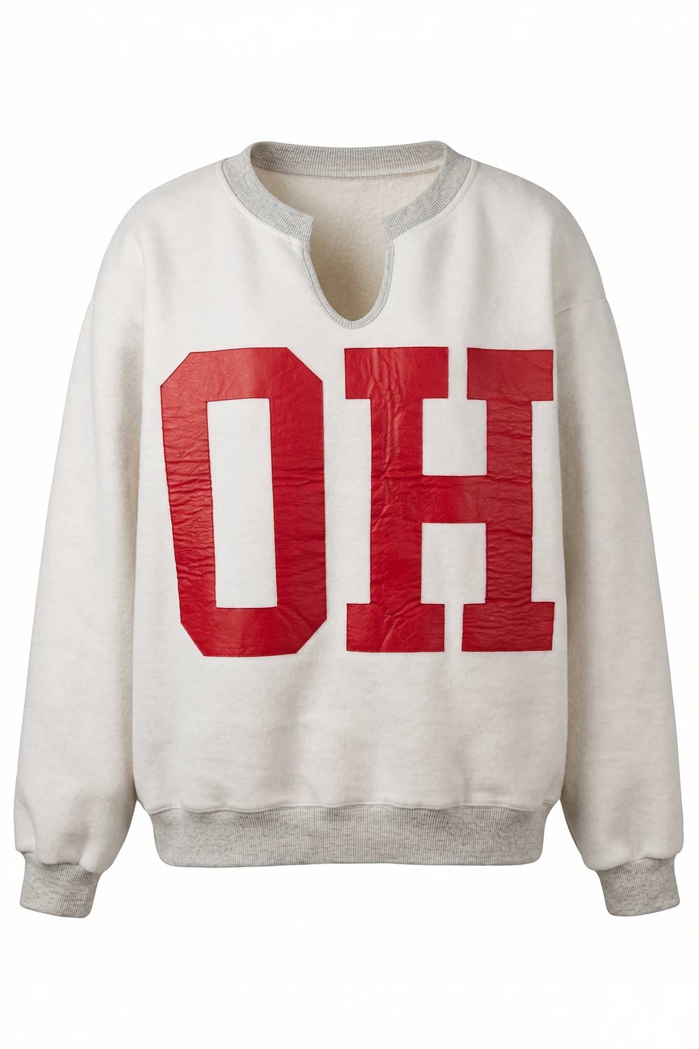 Reversible 'OHIO / OH' Split-Neck Sweatshirt