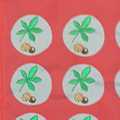 Buckeye Leaf Nylon Garden Flag ~ Embroidered Stars