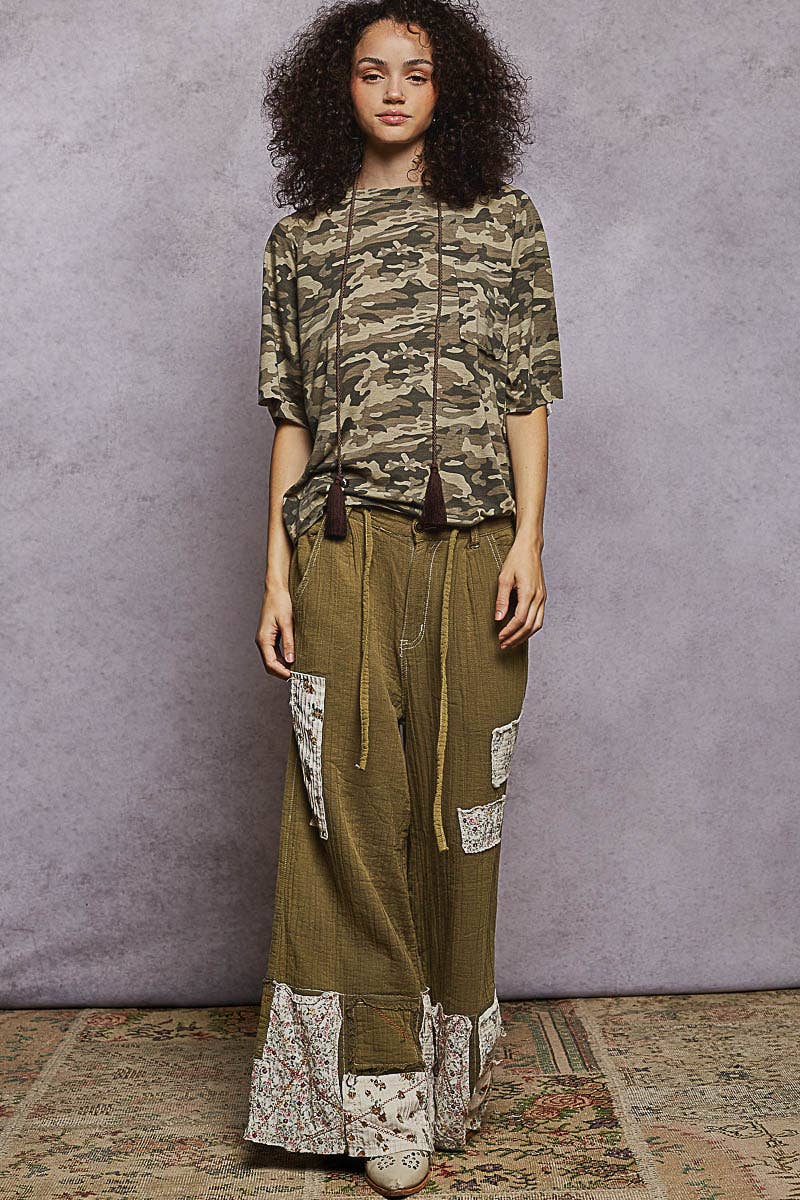 Pol Clothing - Vintage Washed Relaxed Fit Jersey Top Everyday Tee SALE