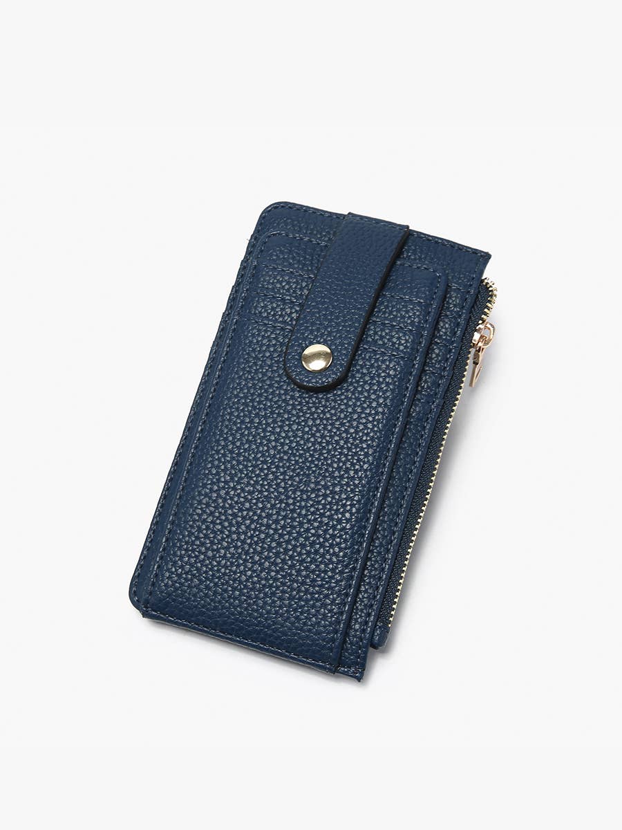 Jen & Co. - WL2541 Mae Multi-Card Wallet w/ Strap Snap Closure