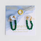 Waterproof Earrings Genuine Pearl Beaded Drop Narelle Gold
