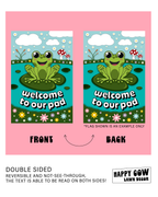 Happy Cow Lawn Decor - "Beware of the Chickens" Garden Flag #G1143-1