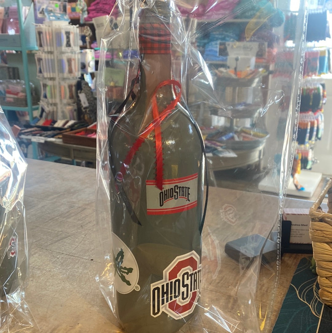 Ohio State Wine Bottle