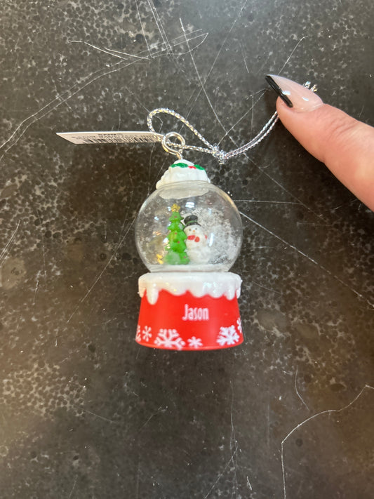 Jason Mini Snow Globe Ornament