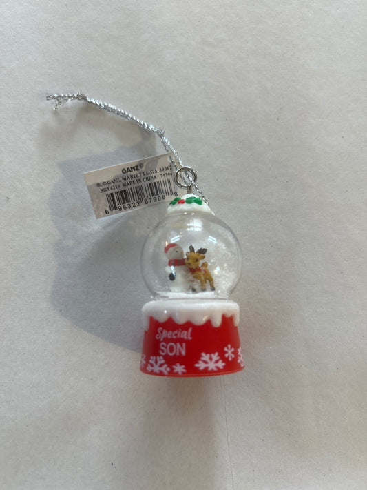 Special Son Mini Snow globe Ornament