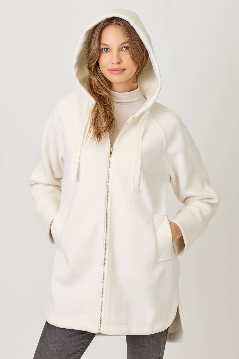 Helen Hoodie Zip-Up Coat