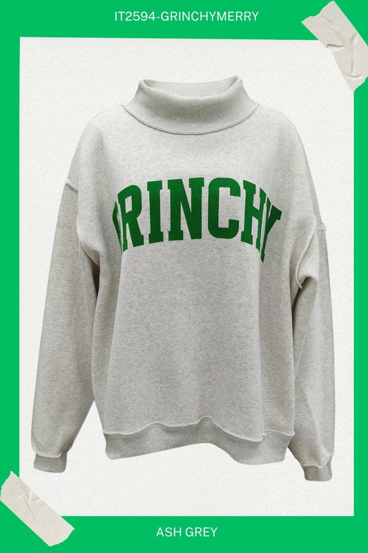 GRINCHYMERRY  'GRINCHY & MERRY' Reversible Sweatshirt