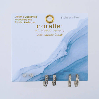 Howard's - Narelle Waterproof Pave Hoop Earring Trio