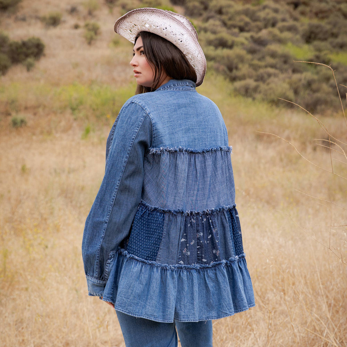 Young Threads - Limited Edition Sweater Knit Jhabla Top with Graceful Tiers