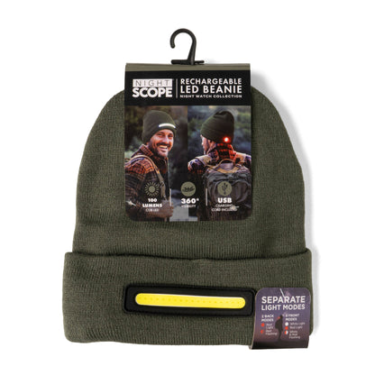 DM Merchandising - Night Scope Night Watch Rechargeable LED Beanie Assortment