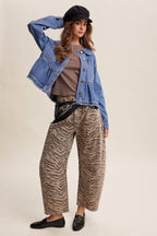 Listicle - Peplum Hem Denim Jacket