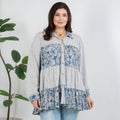 Young Threads - Limited Edition Sweater Knit Jhabla Top with Graceful Tiers