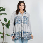 Young Threads - Limited Edition Sweater Knit Jhabla Top with Graceful Tiers