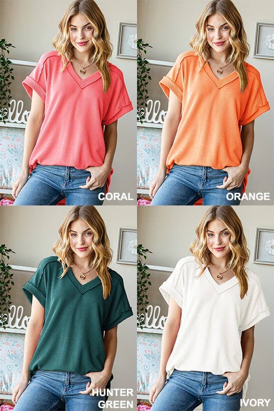 HEIMISH - ET7484-10 SOLID URBAN RIBBED TOP