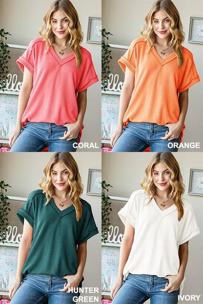HEIMISH - ET7484-10 SOLID URBAN RIBBED TOP