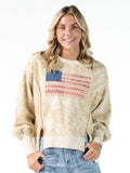 Simply Southern - Washed Flag Pullover