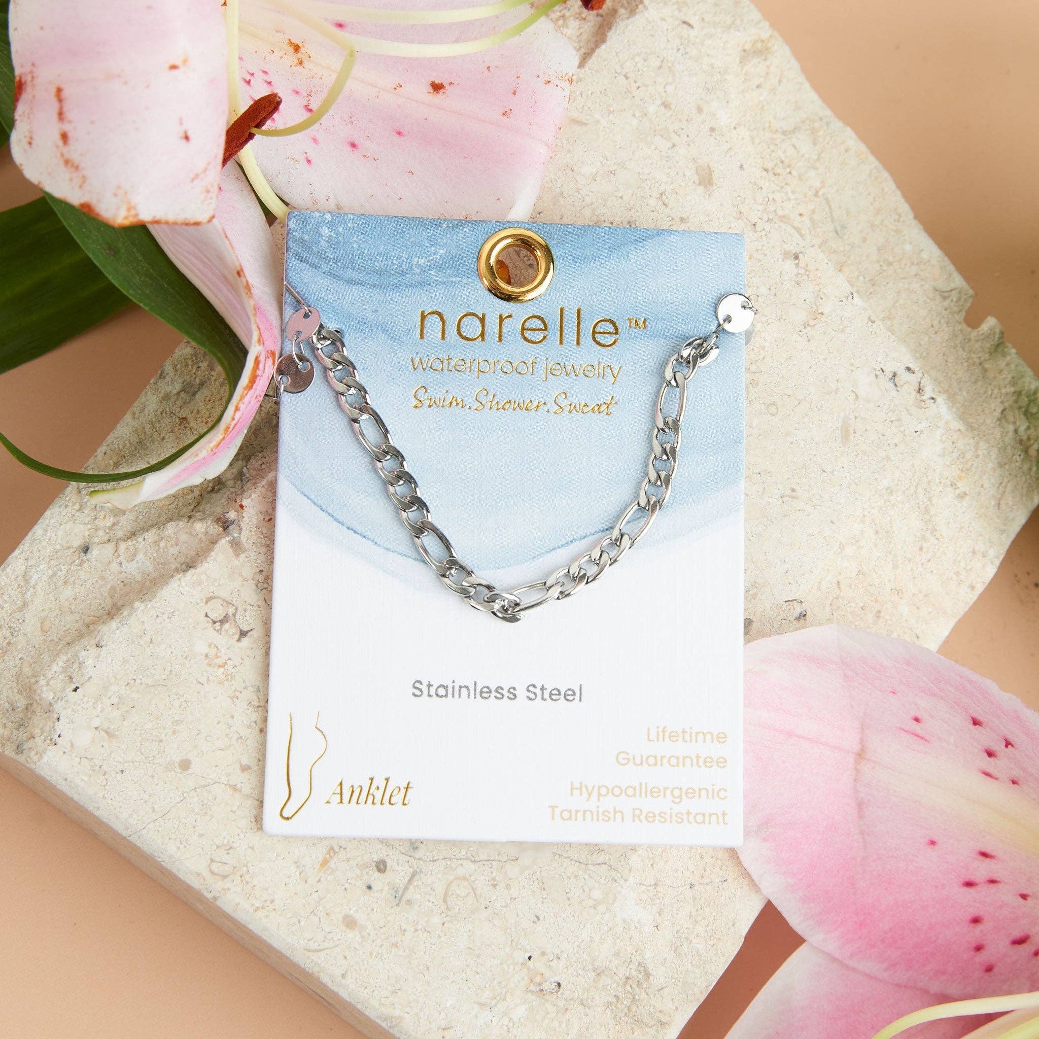 Howard's - Narelle Waterproof Multi Row Figaro Chain Anklet
