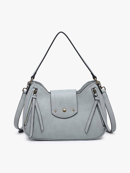 Leilani Twist-Lock Crossbody/Satchel w/ Adjustable Strap