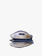 Jen & Co. - M013PLD Riley Plaid Monogrammable 3 Compartment Crossbody/Wristlet