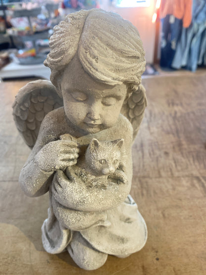 Cherub Pet Statue