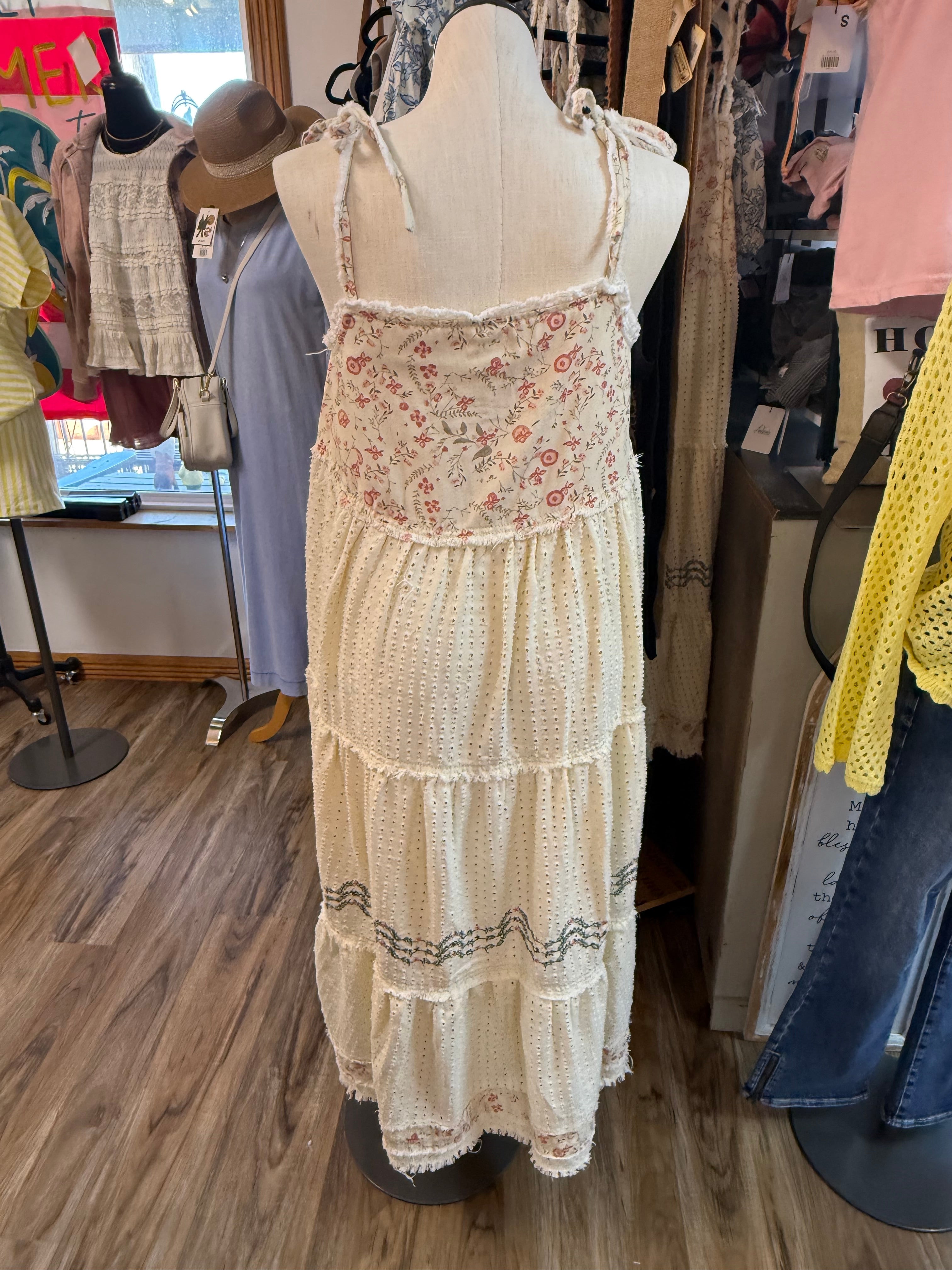 Pol Clothing - Boho Mix Floral Dress