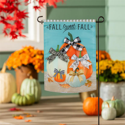 Fall Sweet Fall Applique Flag