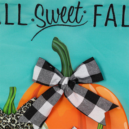Fall Sweet Fall Applique Flag