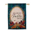 His Grace Falls On Us Applique Flag House