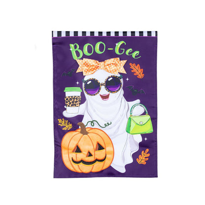 Boo-Gee Ghost Applique Flag