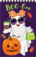 Boo-Gee Ghost Applique Flag