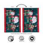 Ho Ho Ho Christmas Icons Applique Flag