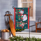 Ho Ho Ho Christmas Icons Applique Flag