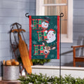 Ho Ho Ho Christmas Icons Applique Flag