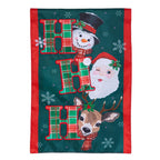 Ho Ho Ho Christmas Icons Applique Flag