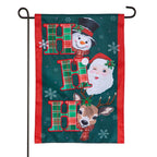 Ho Ho Ho Christmas Icons Applique Flag