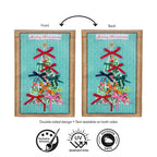 Bowtiful Christmas Tree Applique Flag