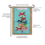 Bowtiful Christmas Tree Applique Flag
