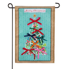 Bowtiful Christmas Tree Applique Flag