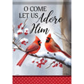 Adore Him Cardinals Flag