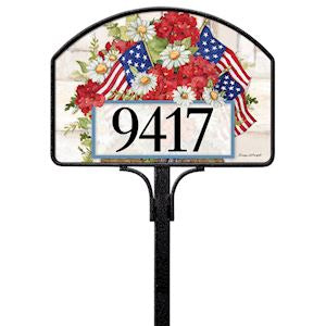 American Flags Yard DeSign