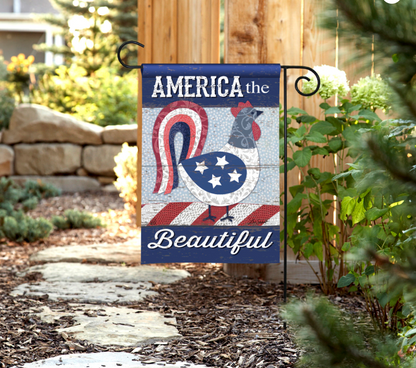 America the Beautiful Garden Flag