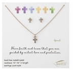 Alexa's Angels Birthstone Necklace and Earring Set