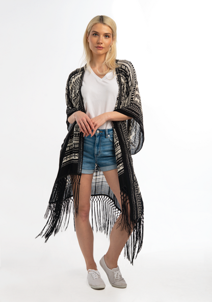 Aztec Fringe Wrap