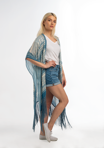 Aztec Fringe Wrap
