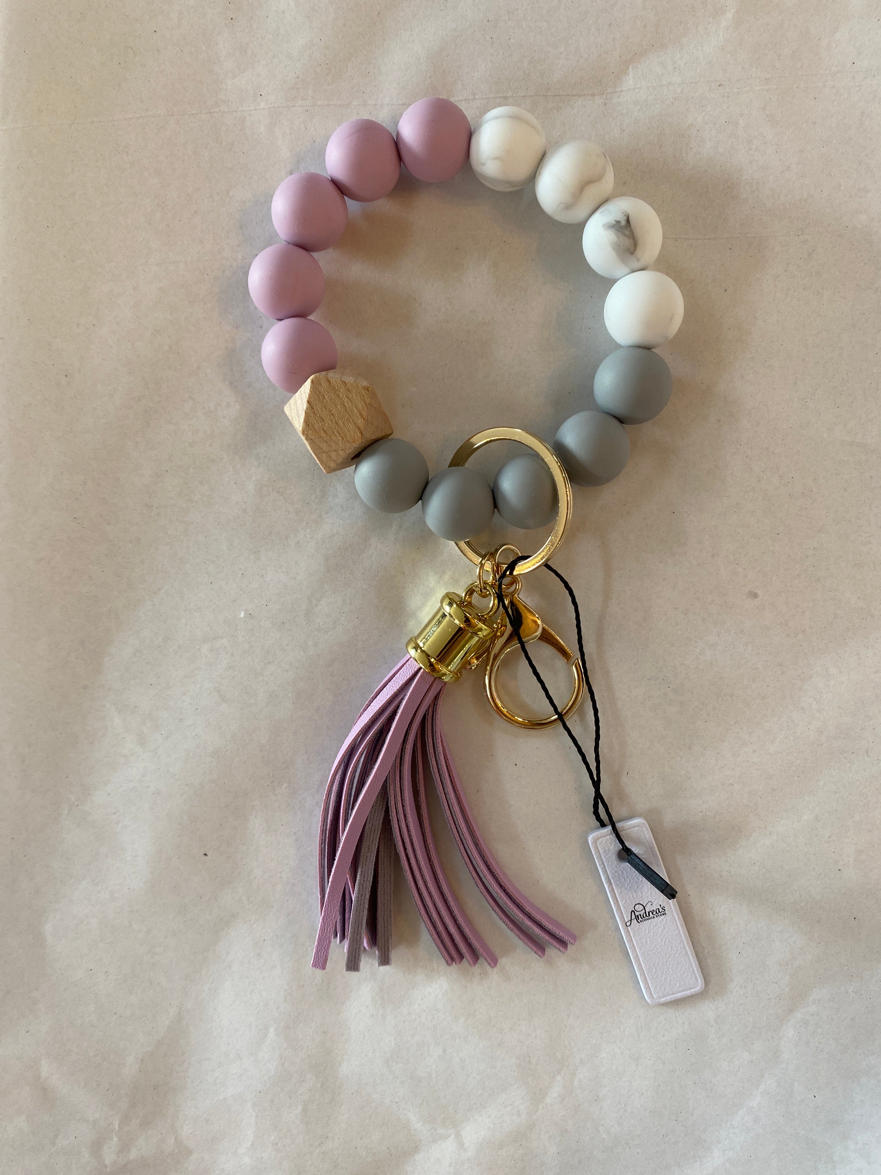 Colorful Soft Bead Keyring