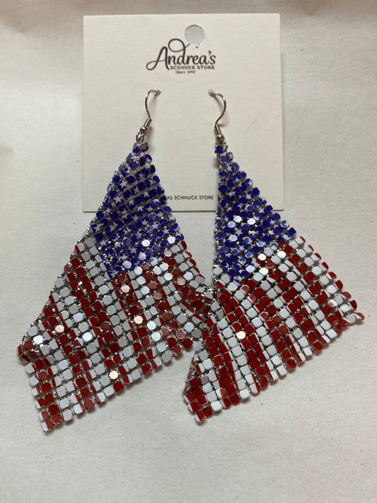 Patriotic Flag Earrings